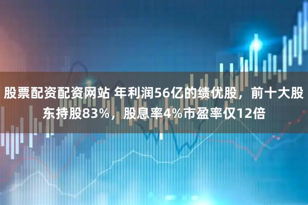 股票配资配资网站 年利润56亿的绩优股，前十大股东持股83%，股息率4%市盈率仅12倍